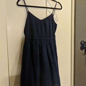 Navy Summer Dress with Pockets